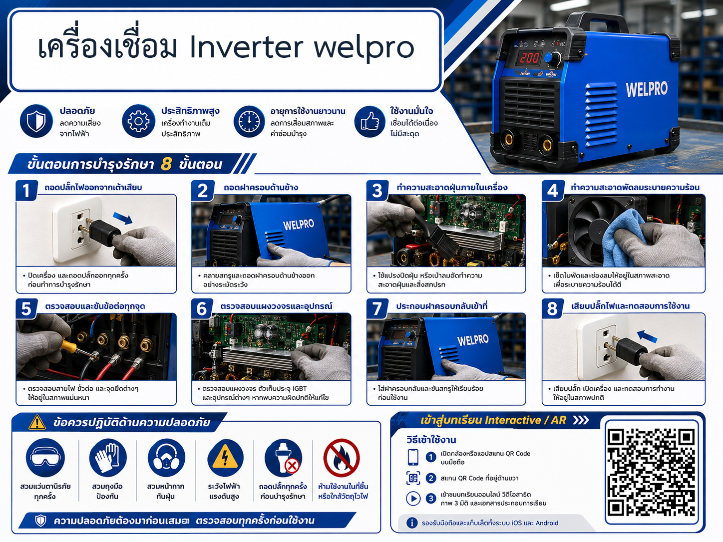 เครื่องเชื่อม Inverter welpro