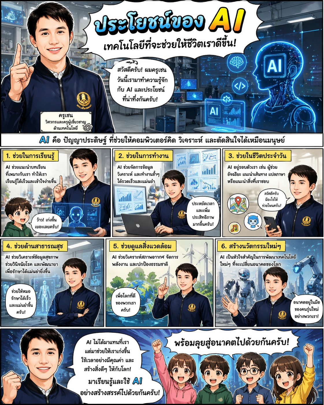 หนังสือการ์ตูนช่องญี่ปุ่น ให้ความรู้ เรื่อง “ประโยชน์ของ AI