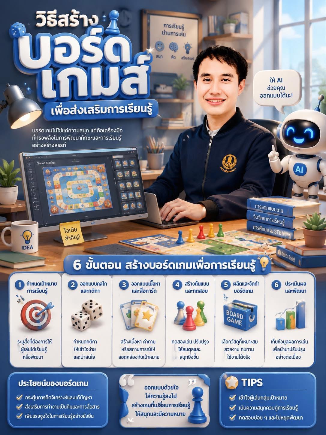 วิธีสร้าง บอร์ดเกมส์ เพื่อส่งเสริมการเรียนรู้