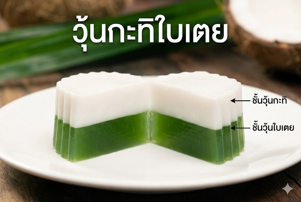 วุ้นกะทิใบเตย
