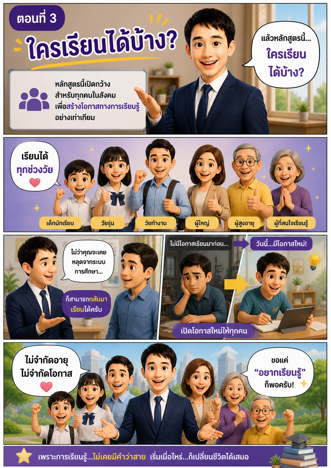 ตอนที่ 3 ใครเรียนได้บ้าง?