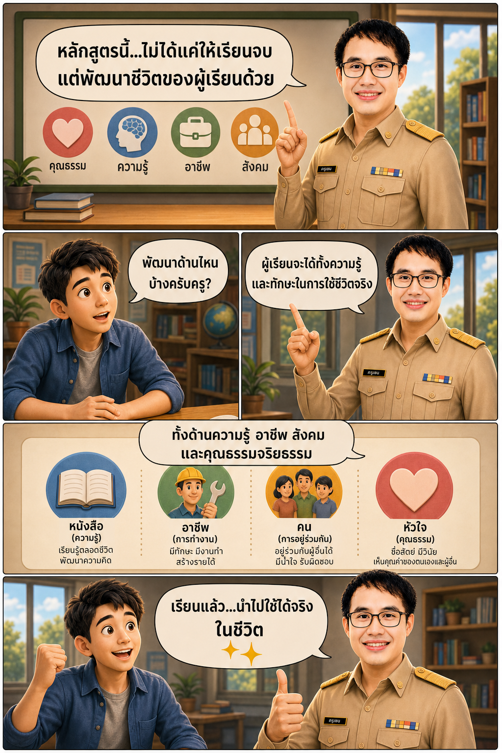 หลักสูตรนี้…ไม่ได้แค่ให้เรียนจบ แต่พัฒนาชีวิตของผู้เรียนด้วย