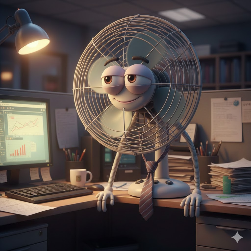 พัดลมการ์ตูนสไตล์ Pixar