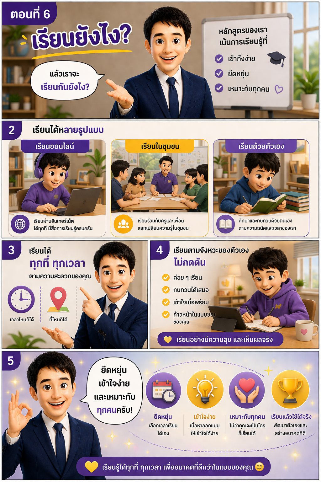 ตอนที่ 6: เรียนยังไง?