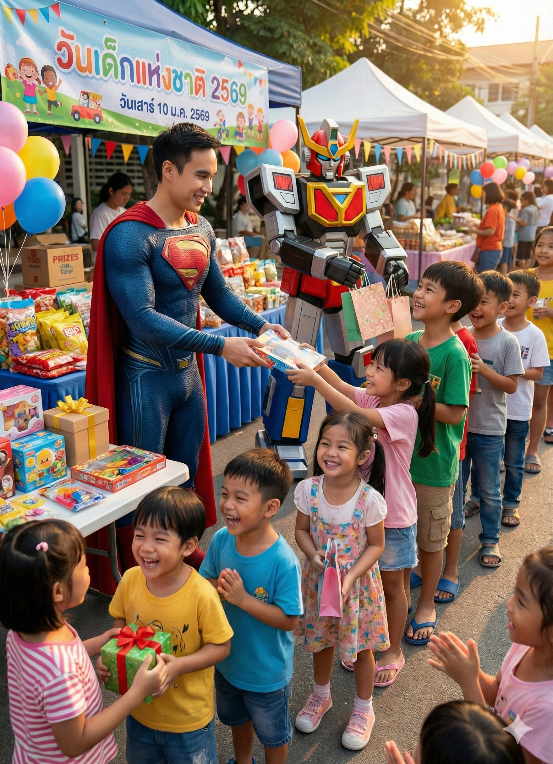 สร้างภาพวันเด็ก ชุดฮีโร่