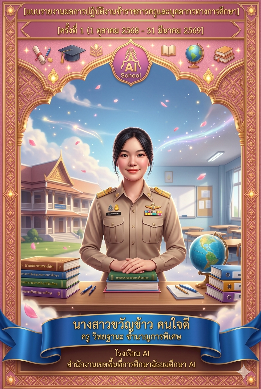 ปกรายงาน แบบทางการ