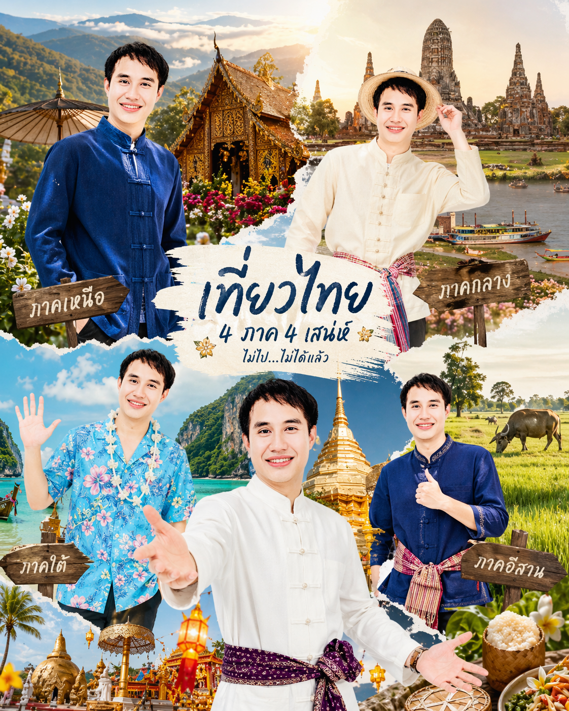 ท่องเที่ยวในภูมิภาคต่าง ๆ ของไทย