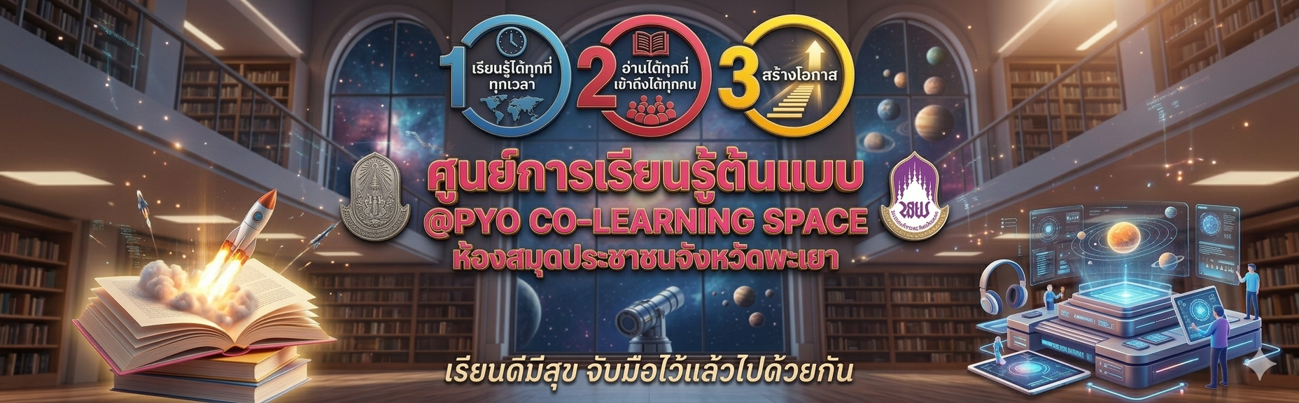 แบนเนอร์หน้าเว็บห้องสมุด