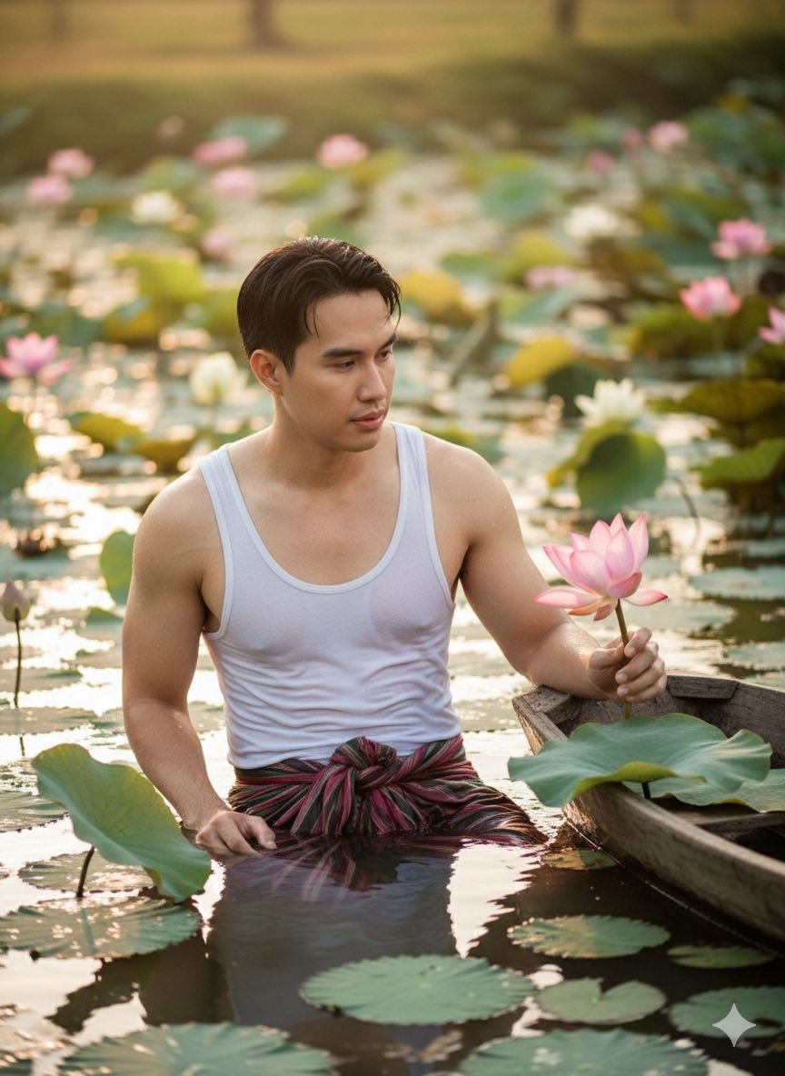 เก็บบัวแต่เช้าเลย