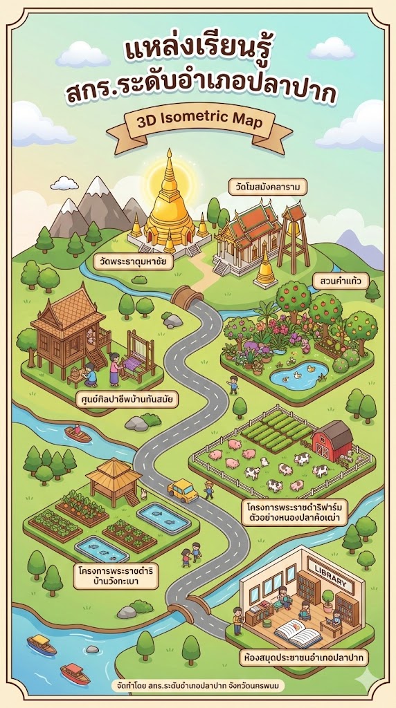 แหล่งเรียนรู้ สกร.ระดับอำเภอปลาปาก จังหวัดนครพนม
