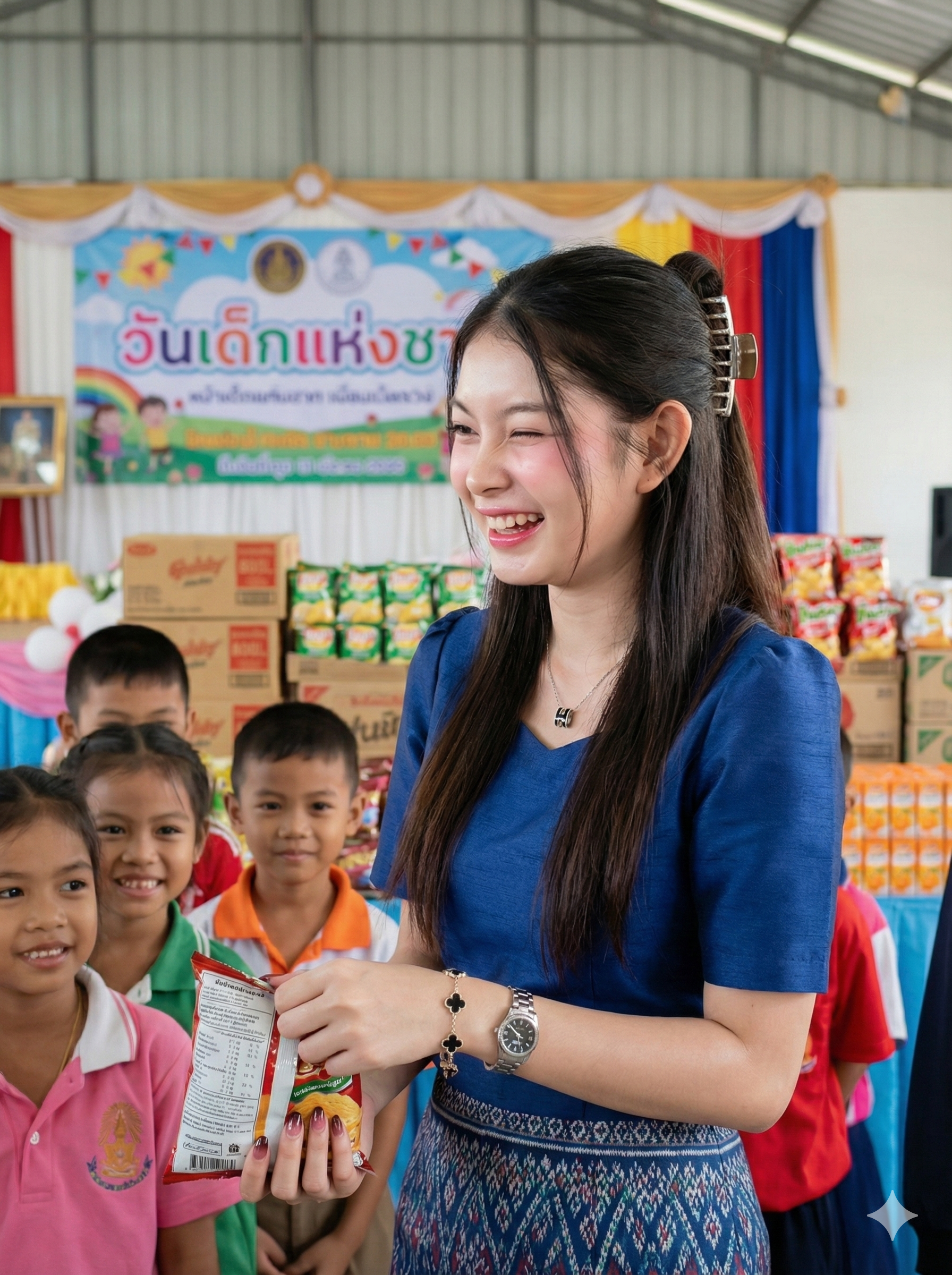 ภาพครูผู้หญิงในวันเด็ก