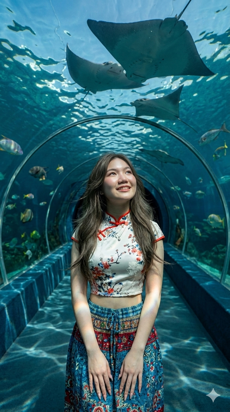 ภาพใต้อุโมงค์น้ำ