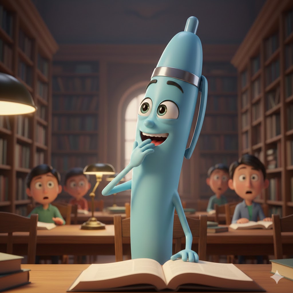 ตัวการ์ตูน “ปากกา” สไตล์ Pixar