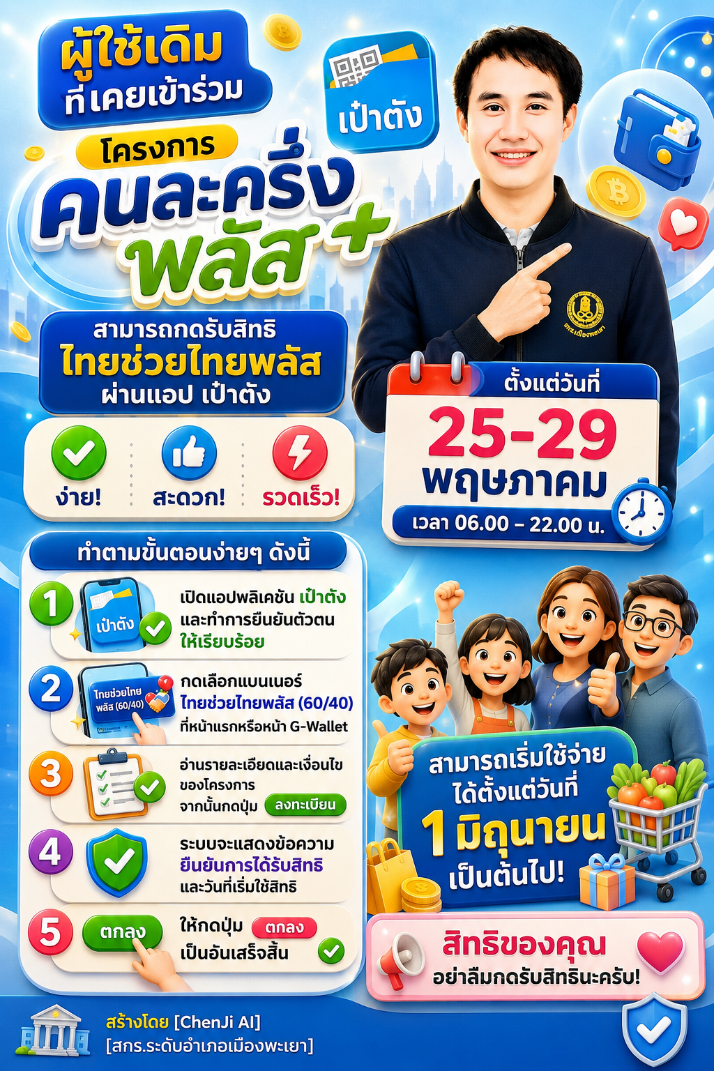 สอนใช้ไทยช่วยไทยพลัส ผ่านแอพเป๋าตัง