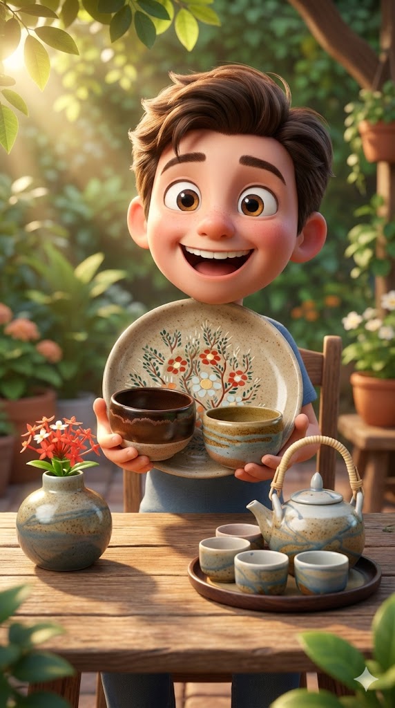 ภาพผลิตภัณฑ์นี้ เป็นตัวการ์ตูนสไตล์ Pixar 3D หนึ่งตัว ในสไตล์การ์ตูน มีแขนขาและใบหน้า