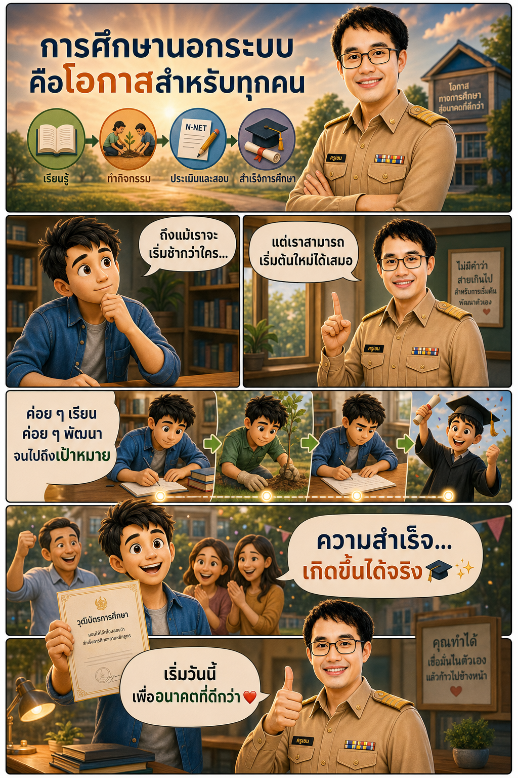 การศึกษานอกระบบ คือโอกาสสำหรับทุกคน
