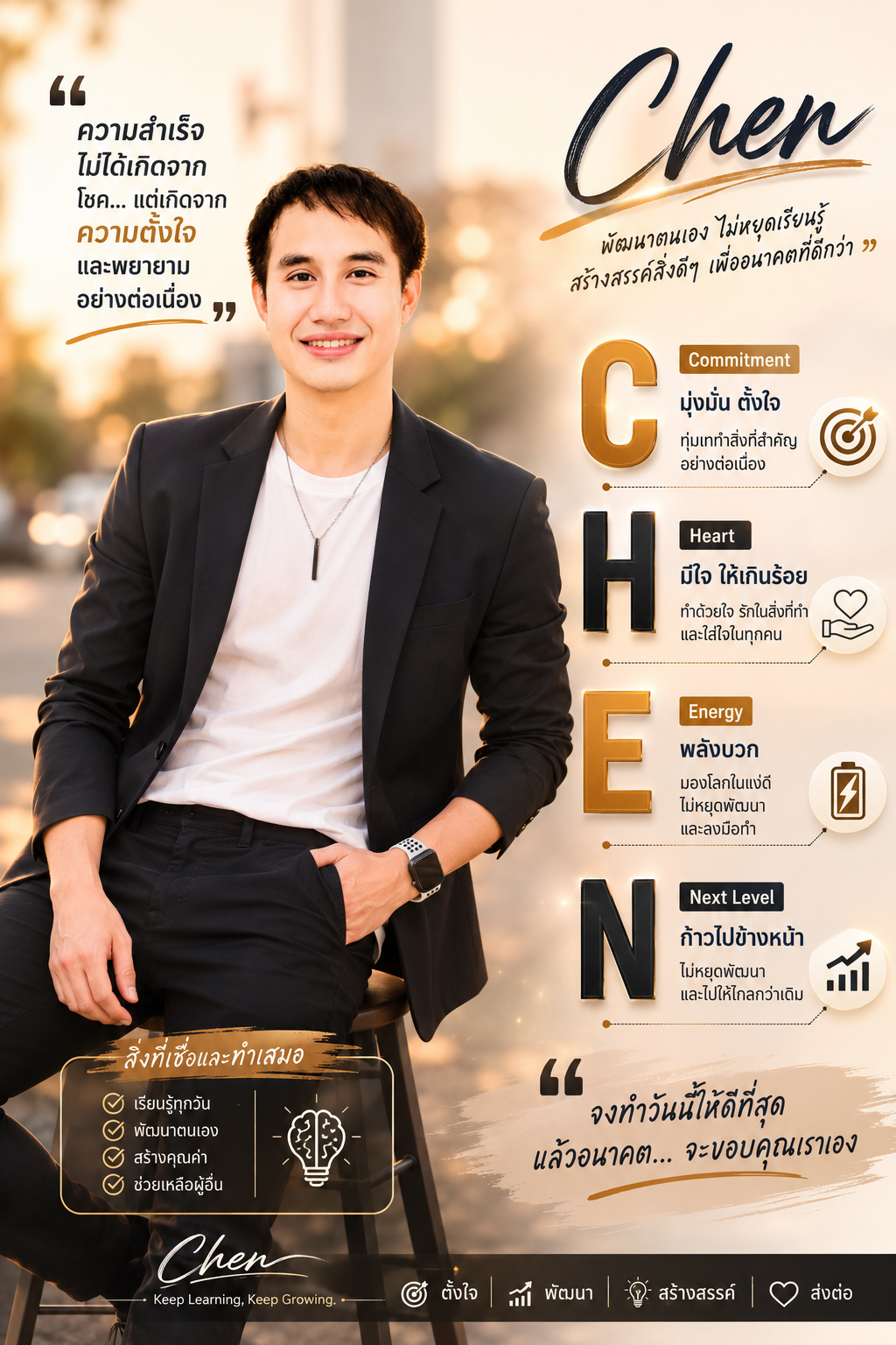 สร้างโปสเตอร์ Personal Branding แบบที่ 2