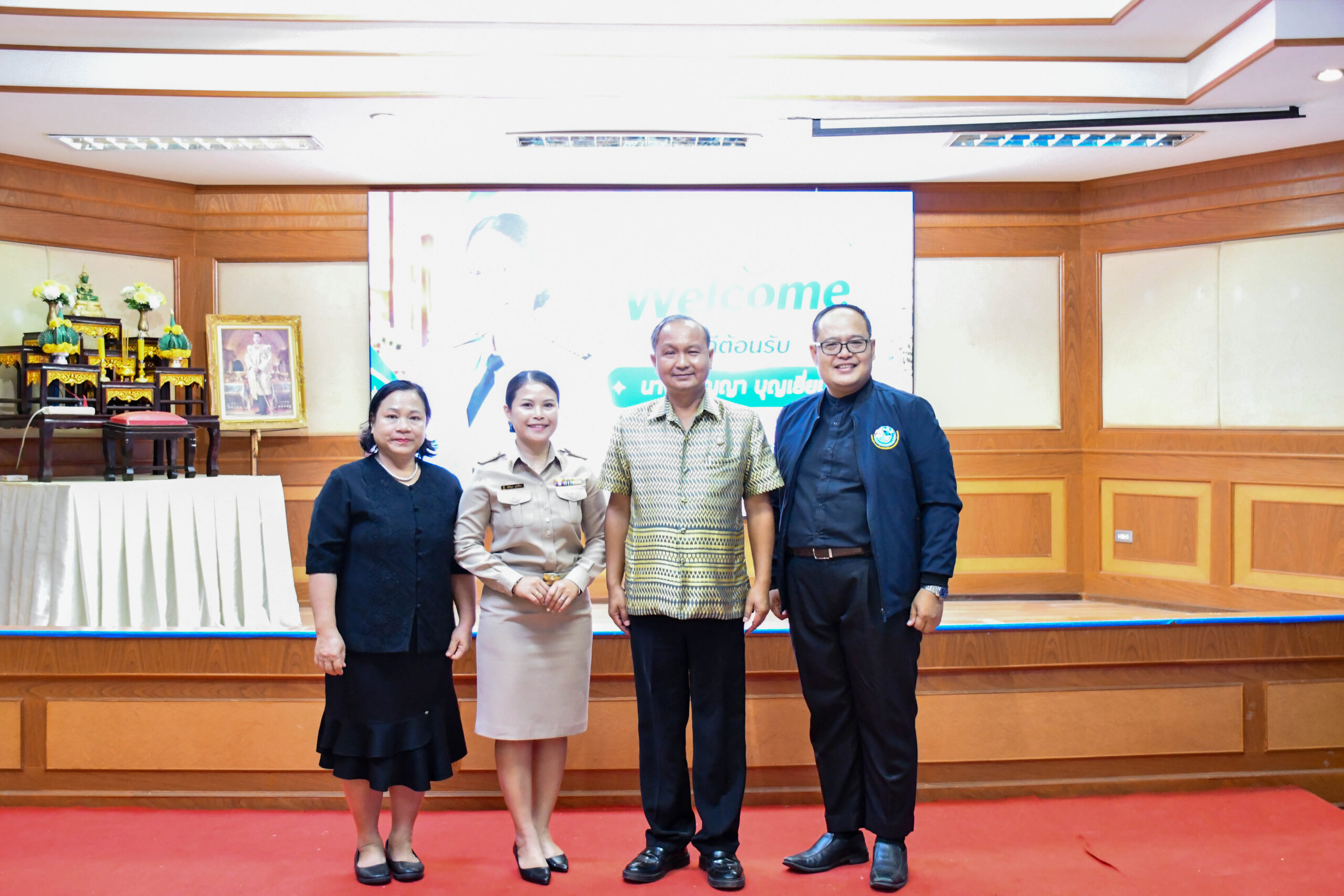 วิทยาลัยการอาชีพศรีสะเกษจัดพิธีต้อนรับครูสุกัญญา บุญเยี่ยม ย้ายมาดำรงตำแหน่งครูแผนกวิชาการโรงแรม